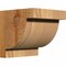Ekena Millwork Alpine Rough Sawn Corbel, Western Red Cedar, 6"W x 6"D x 6"H COR06X06X06ALP00RWR - alternate 1
